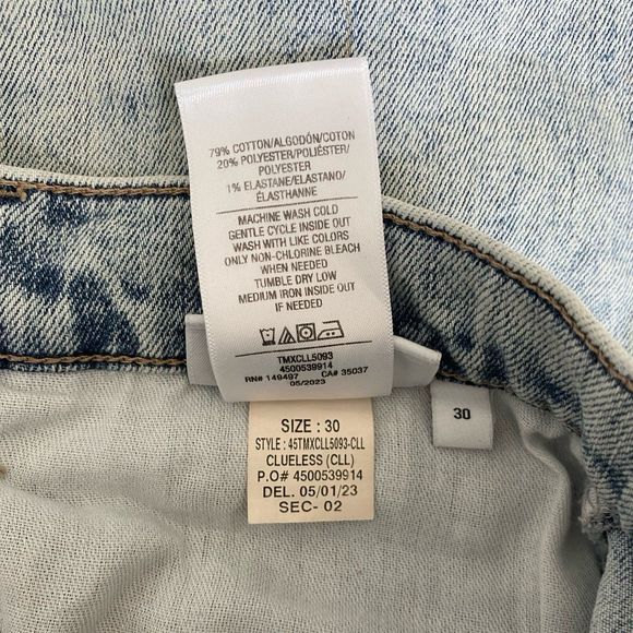 Joe's Jeans The Mia High Rise Wide Ankle Acid Wash Jean in Clueless Size 30 - Picture 8 of 8
